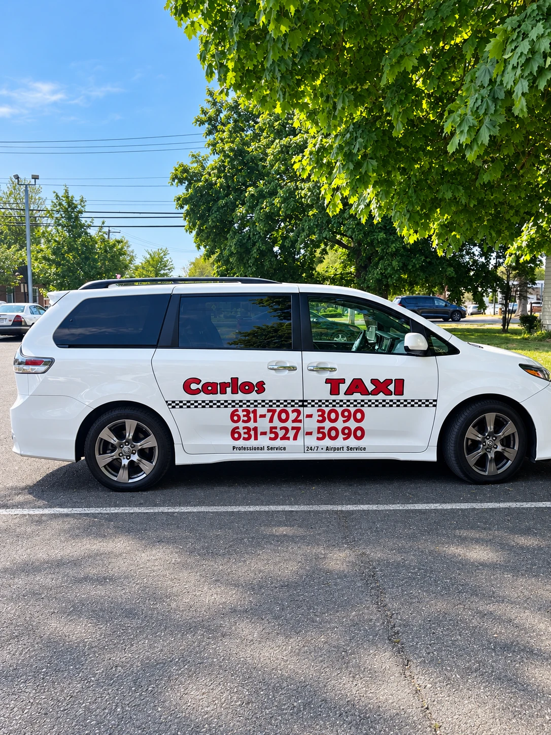 Carlos Taxi Van Lettering