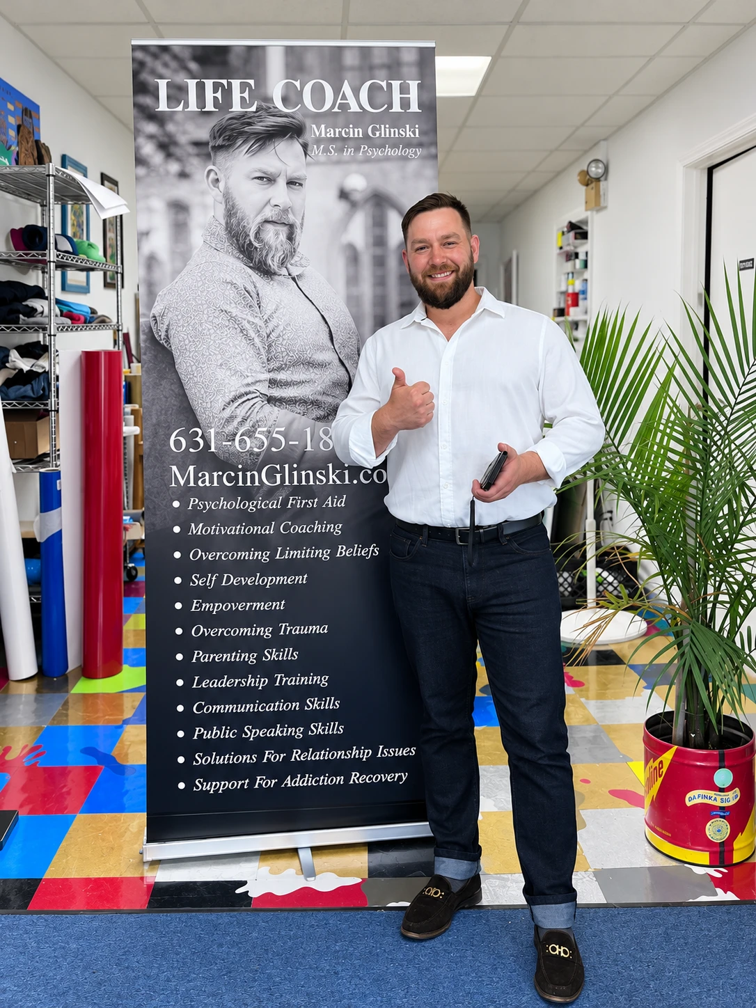 Life Coach Roll-Up Banner