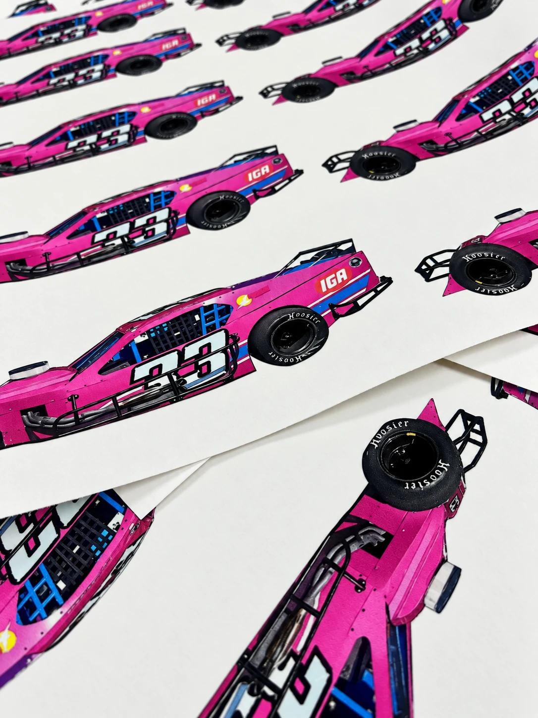 Riverhead Raceway #33 Car Stickers, Riverhead, NY